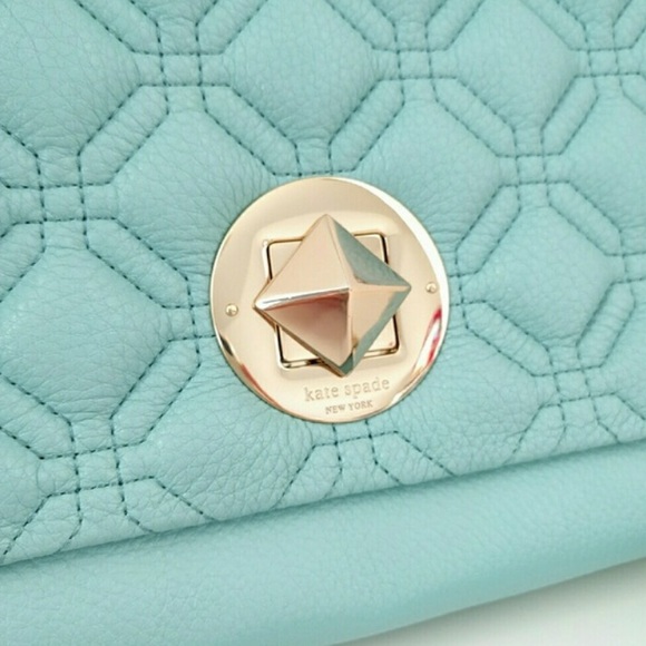 NWT KATE SPADE QUILTED CYNTHIA LEATHER HANDBAG! - Picture 4 of 5